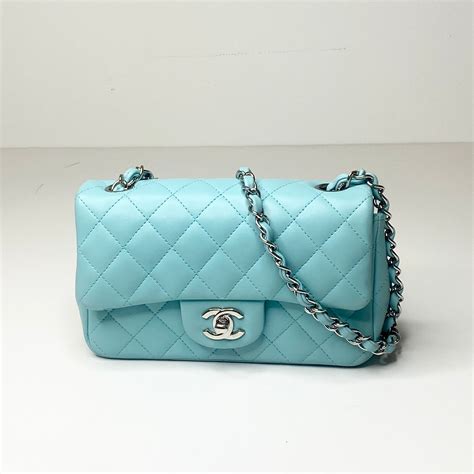 royal blue chanel purse|tiffany blue Chanel bag.